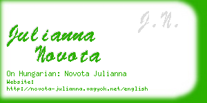 julianna novota business card